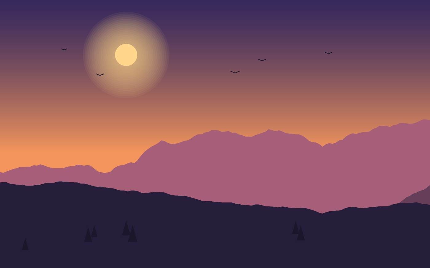 Landschapsillustratie