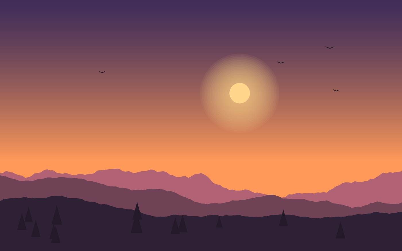 Ilustrace krajiny