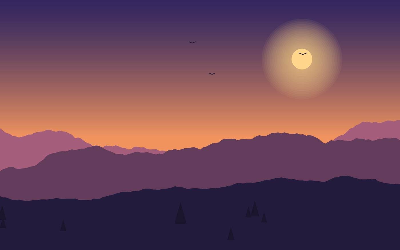 Ilustrace krajiny
