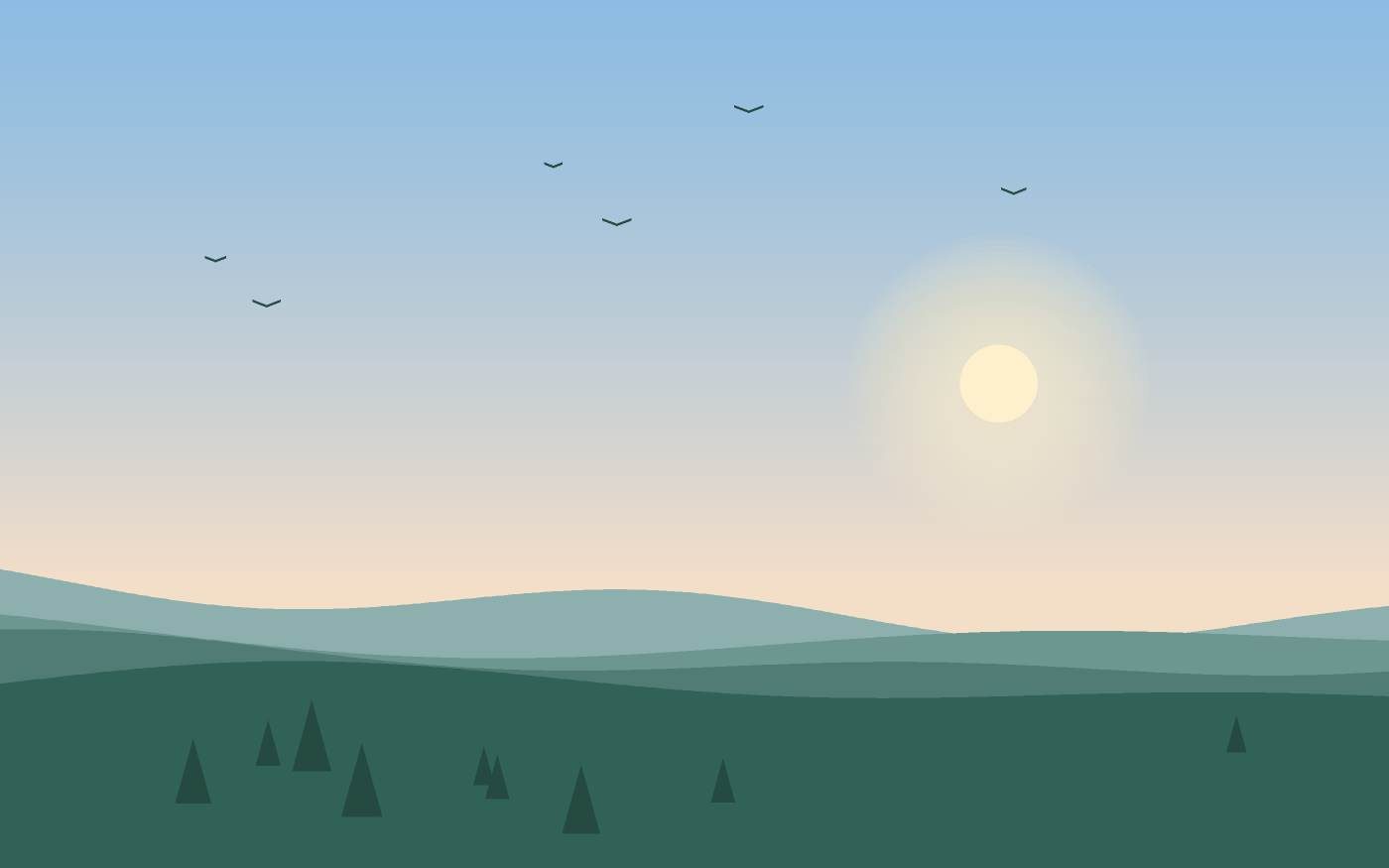Ilustración de un paisaje