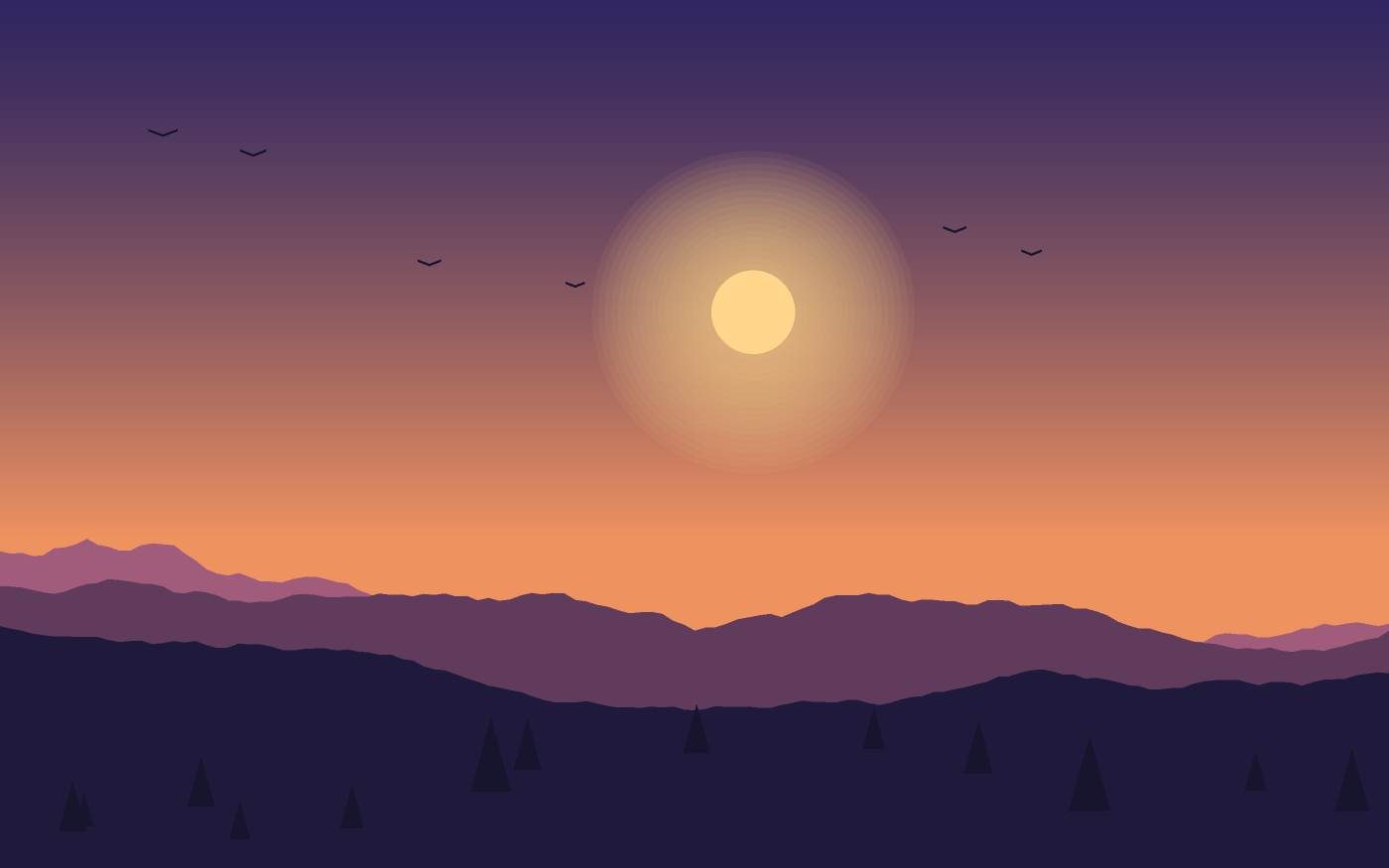 Landschapsillustratie